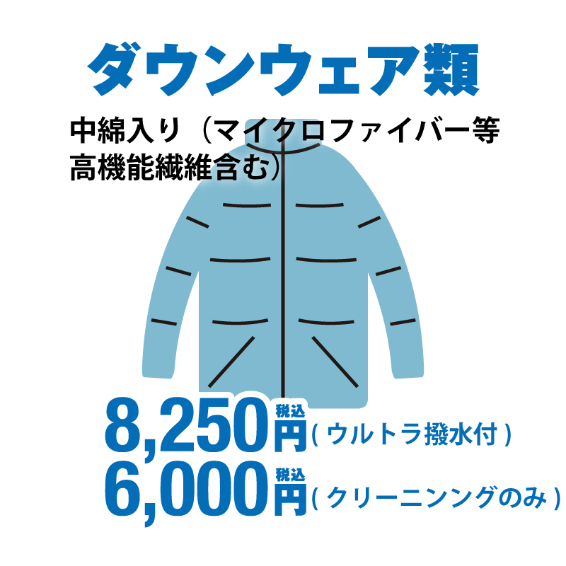 ダウンウェア類